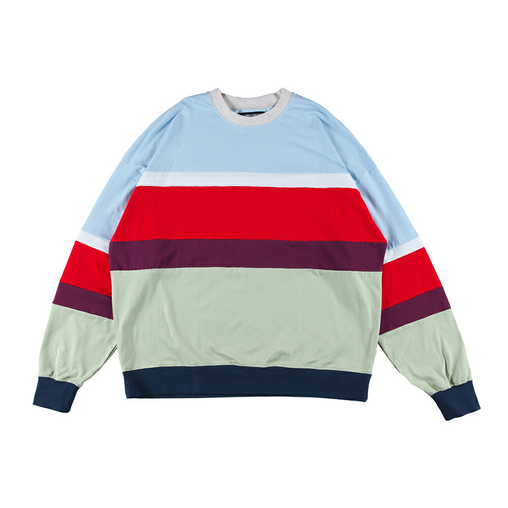 【 ROLLING CRADLE / CANDY BORDER LONGSLEEVE / BLUE 】 ローリングクレイドル ロリクレ 長袖 Tシャツ ボーダー マルチ|OHCA clothing 店