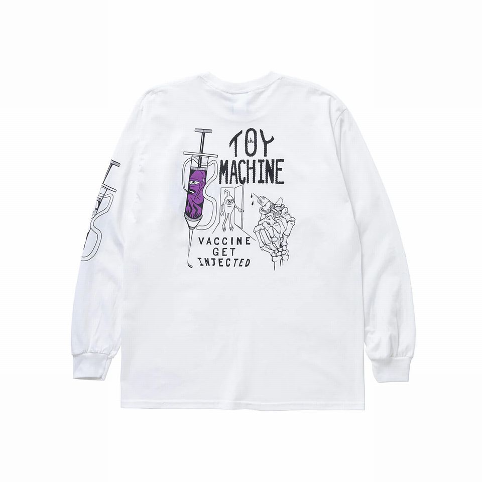 新品　トイマシーン　 HELLO SECT　ロンＴ　Ｌ　白 ホワイト 楽天市場】【 TOY MACHINE / HELLO SECT LONG TEE / WHITE