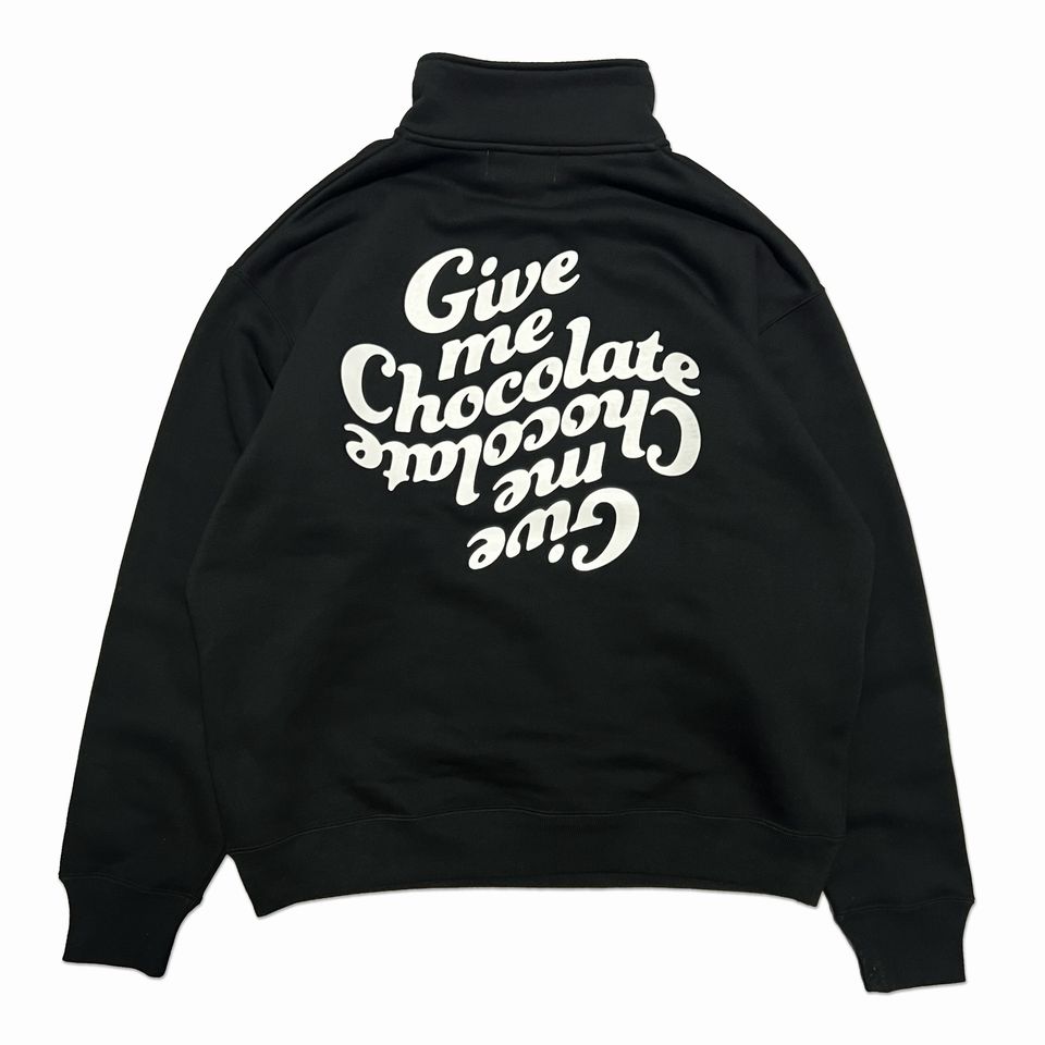 【楽天市場】【 Greebie / Give me Chocolate Half zip sweat / BLACK 】 グリービー ハーフ ...