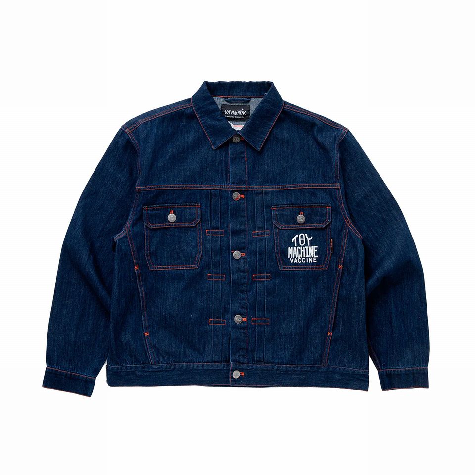 【楽天市場】【 TOY MACHINE / VACCINE GET INJECTED DENIM JACKET / ONE WASH 】 トイ