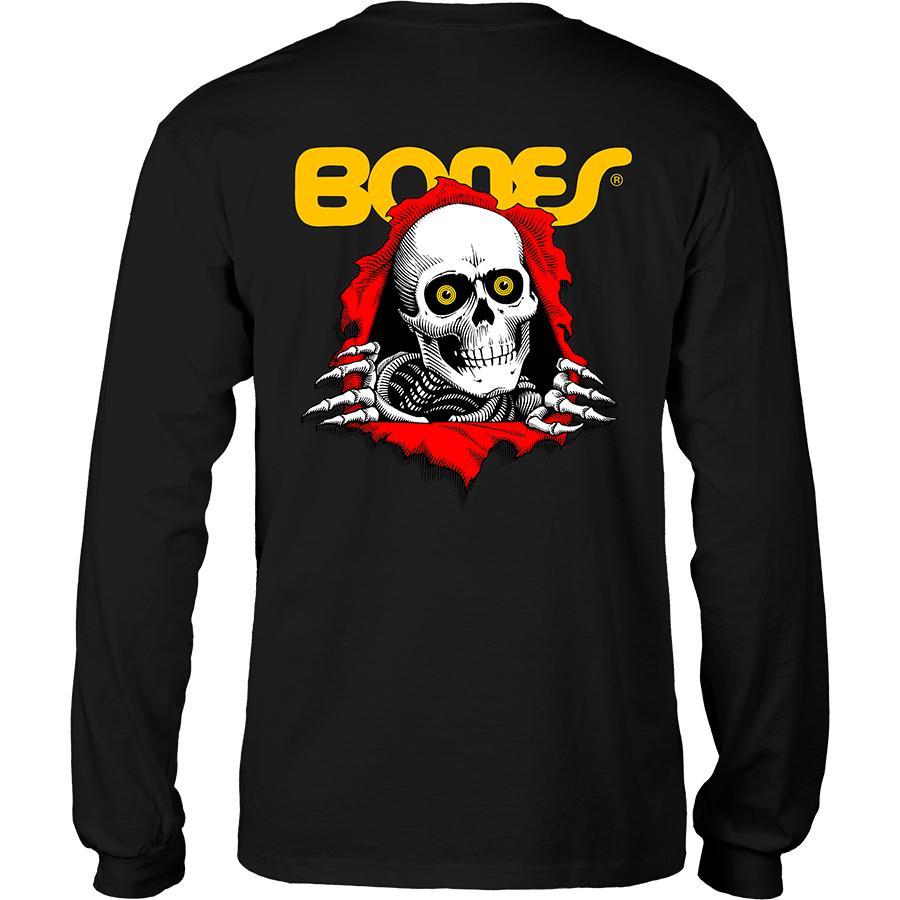 【楽天市場】【 BONES / L/S-T RIPPER / BLACK 】 ボーンズ 長袖 Tシャツ ブラック 黒 スケートボード：OHCA ...