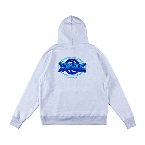 【 ROLLING CRADLE / CRADLE FOREVER HOODIE / GRAY 】ローリングクレイドル ロリクレ 流汗 パーカー フーディ 薄墨色 灰 パーカー-メンズファッション