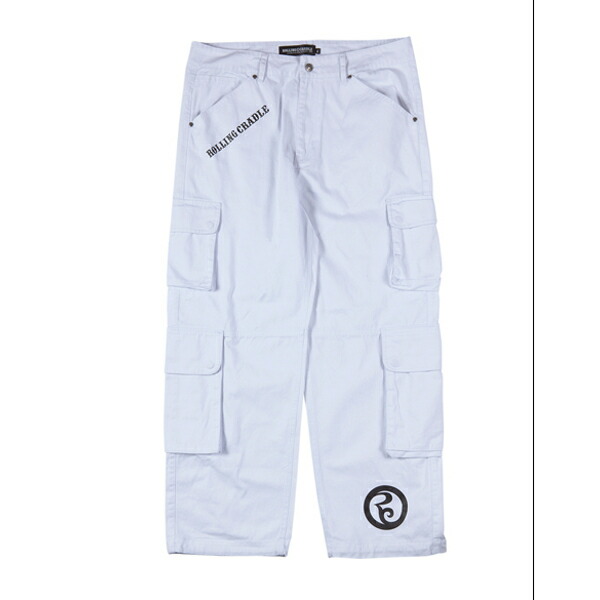 【 ROLLING CRADLE / 8POCKET CARGO PANTS / WHITE 】ローリングクレイドル ロリクレ パンツ カーゴパンツ ホワイト 白|OHCA clothing 店