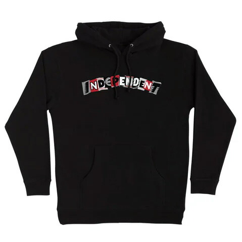 【 INDEPENDENT / LANCE MOUNTAIN RANSOME P/O HOOD / BLACK 】  インディペンデント スウェット パーカー フーディ ブラック 黒 スケートボード ランスマウンテン