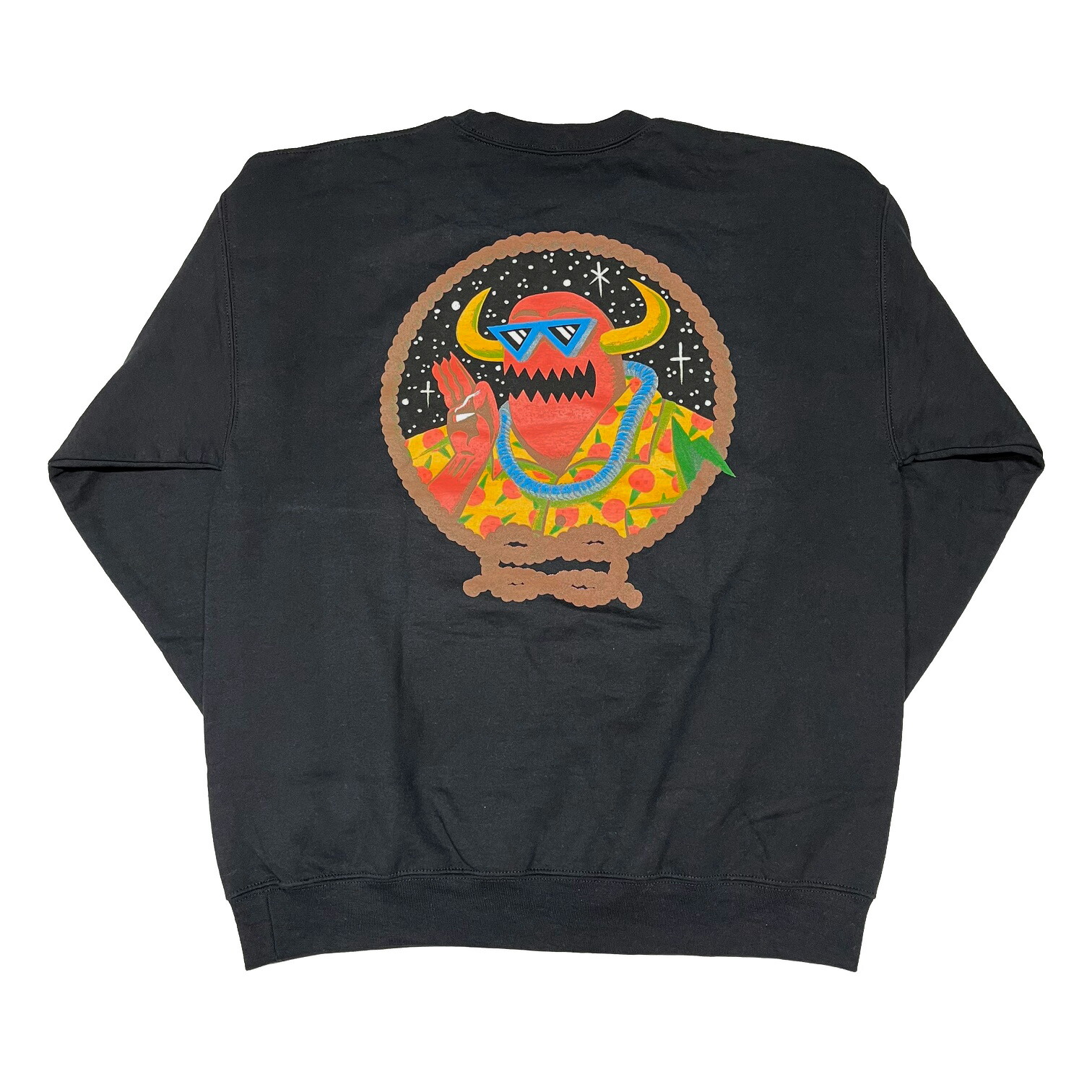 【 TOY MACHINE / LOST AND FOUND CREW SWEAT / BLACK 】 トイマシーン 流汗 調教師 労働者の一団素っ首 黒いこと 黒 滑るゲーム盤