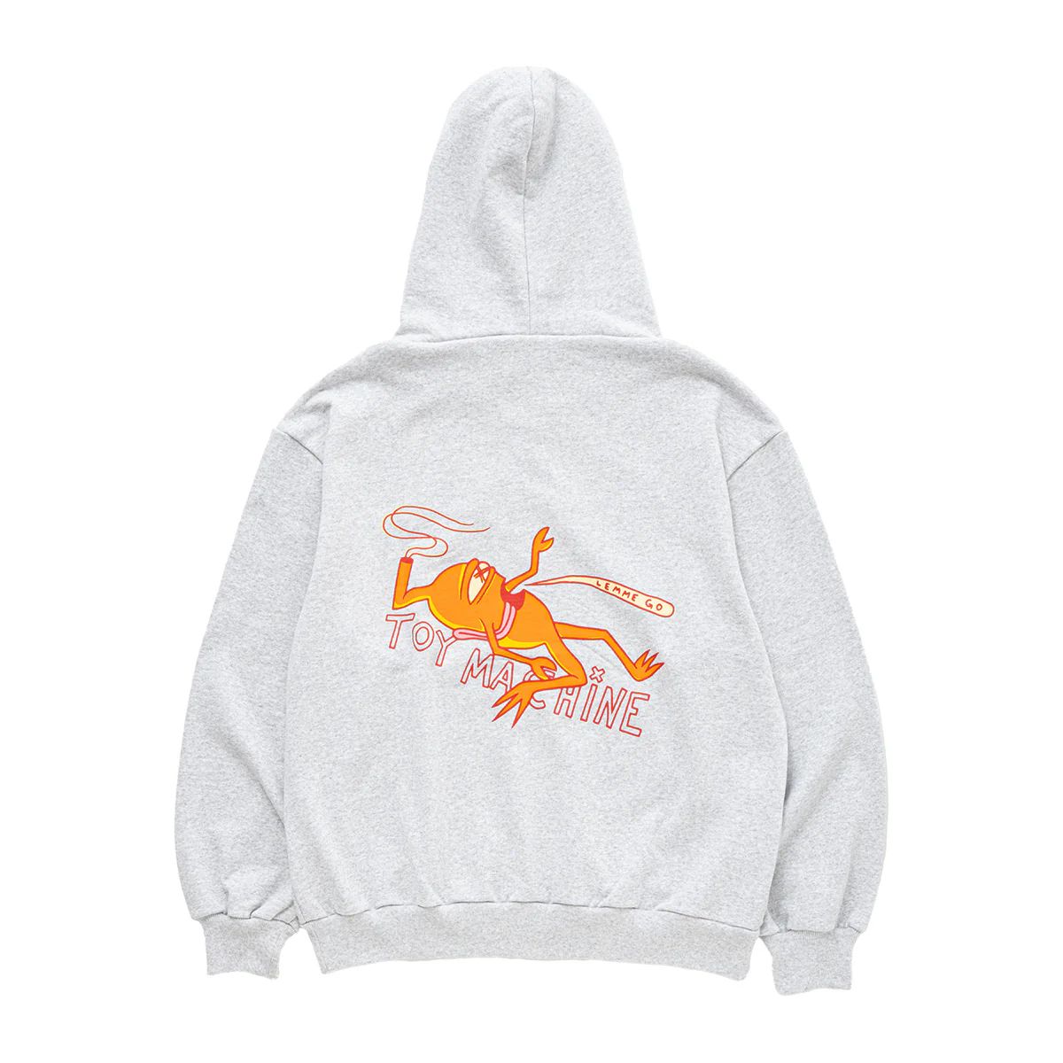 【 TOY MACHINE / [ HEAVY WEIGHT ] LEMME GO SWEAT ZIP PARKA / ASH 】   トイマシーン トイマ フーディ ジップ パーカー スウェット 裏パイル アッシュ グレー スケボー スケートボード