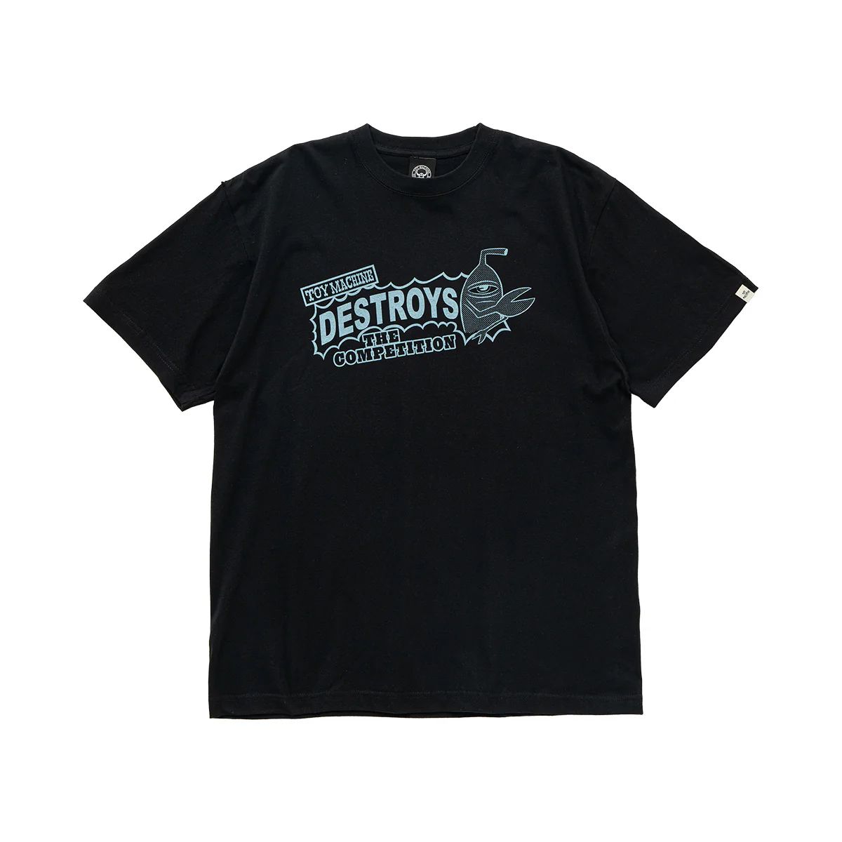 TOY MACHINE スケートボードシャツ 黒 トイマシーン TOY MACHINE スケボー Tシャツ MONSTER TEE
