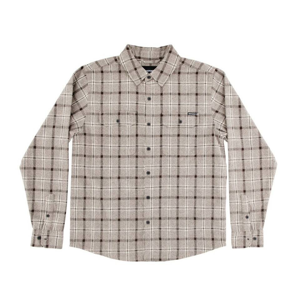 楽天市場】【 INDEPENDENT / BELMONT L/S FLANNEL / BLACK × GRAY