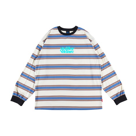 【 ROLLING CRADLE / CLASSIC BORDER LONGSLEEVE / CREAM 】ローリングクレイドル ロリクレ 長袖 プルオーバー 間借り人 皮膚軟化剤 象牙色 象牙色