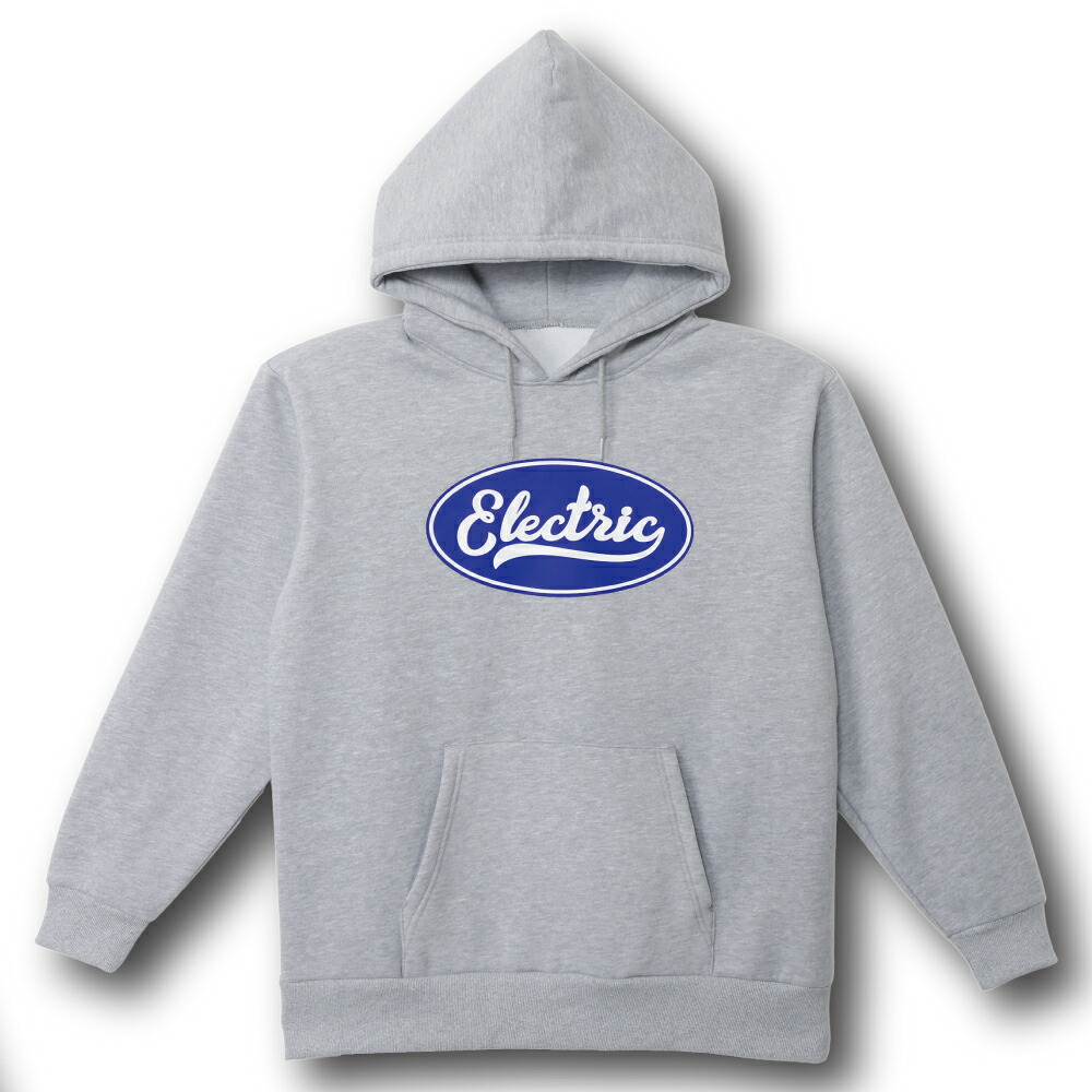 【 ELECTRIC / SCRIPT HOOD / GRAY 】 エレクトリック スウェット パーカー フーディ プルオーバー グレー 灰 スノーボード スノボ スケートボード スケボー サーフィン ゴルフ フィッシング｜OHCA clothing　店 8,954円