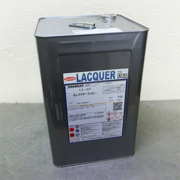 EL漆 完成 16L【貨物輸送無料】 大工仕事用周囲の状況相応う型硝酸繊維素漆 ユニオンペイント