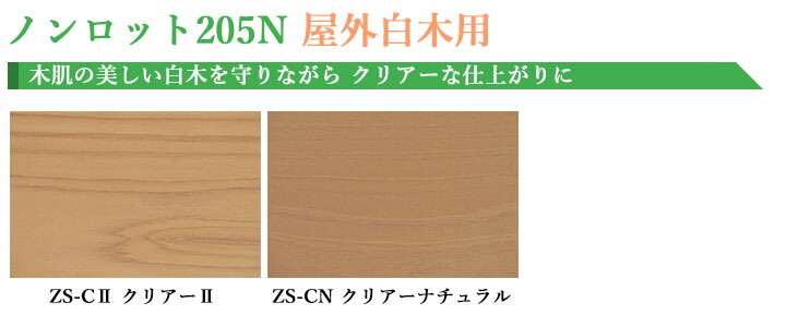 堅実な究極の ノンロット205N ZSクリアーナチュラル 14L 約80平米 2回塗り 屋外用 白木用 オイルステイン 防虫防腐 木材保護塗料  gateware.com.br