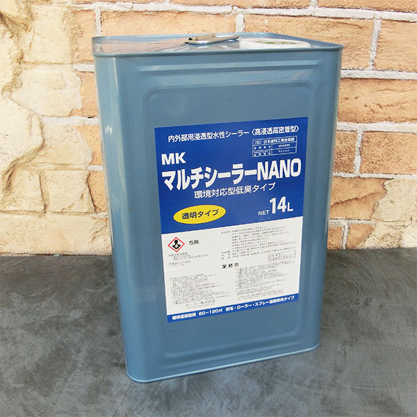 メーコー MKマルチシーラーNANO 澄み切った 14L(約100平米) メーコー/カチオンシーラー/水溶性印字機