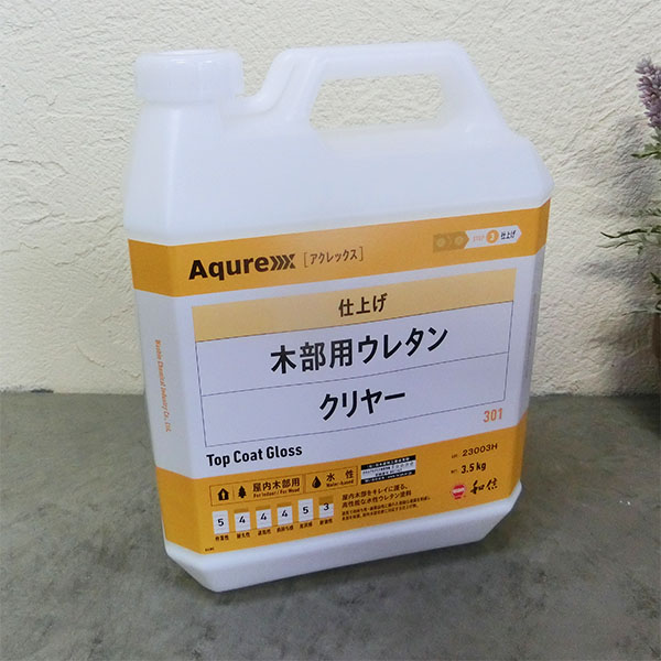 楽天市場】Aqurex 木部用ウレタン ツヤ消 3.5kg(約40平米/1回塗り)アク