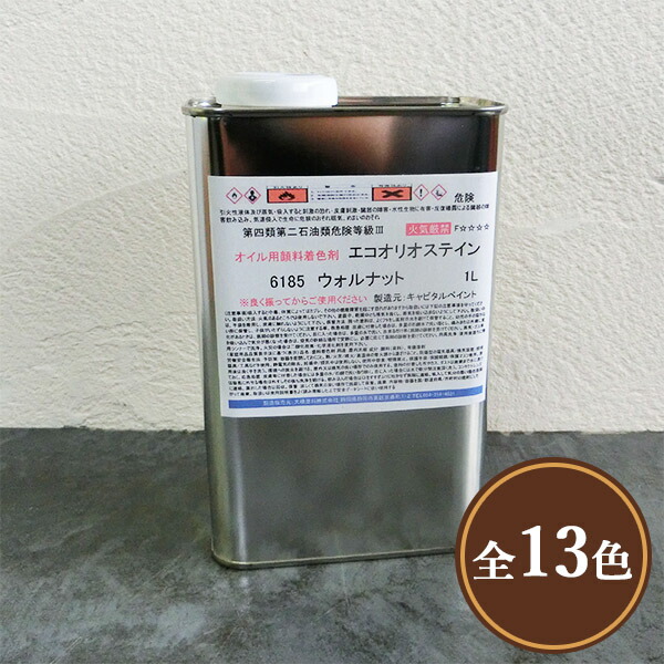 エコオリオステイン 1kg かしら文字えの具/木部用/染め付ける用えの具