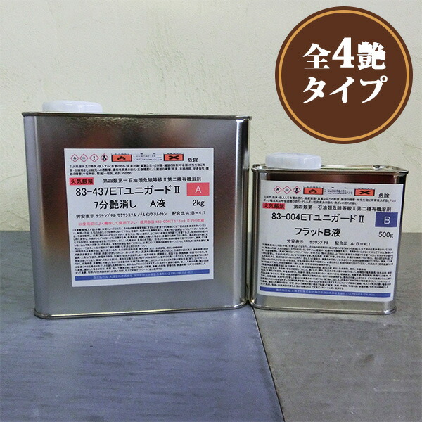 ETユニガード2 滑っこいせつ然たる 2.5kg書き割り(A液2kg・B液0.5kg) ユニオンペイント