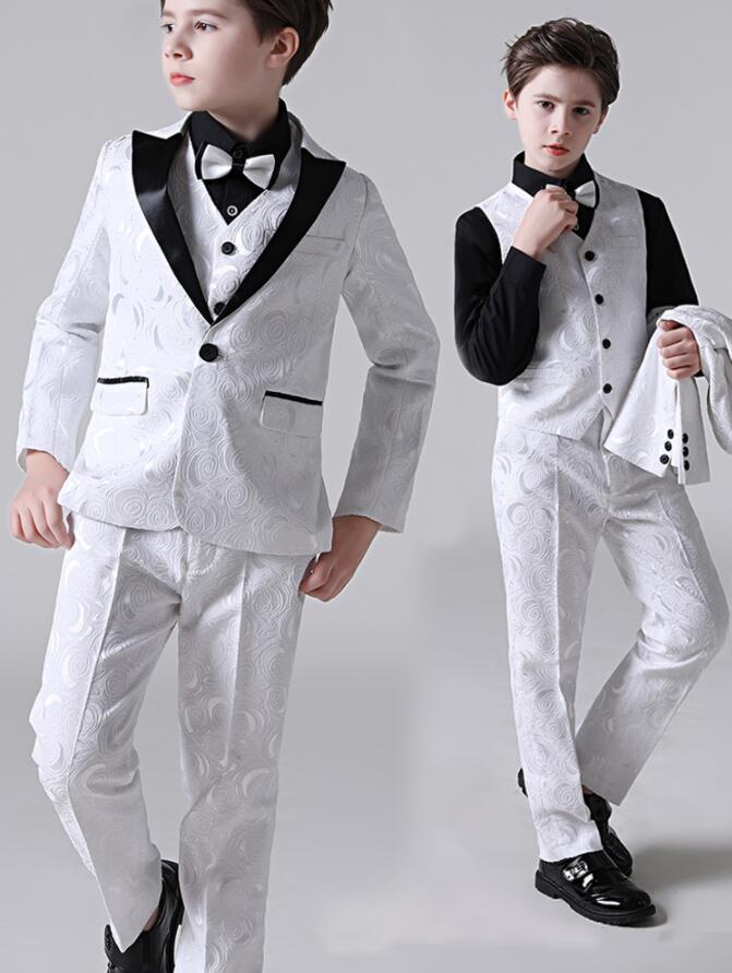 送料無料 フォーマルスーツ 上下セット スーツ 男の子 キッズスーツ ベビー服 結婚式 子供服 子供スーツ ページボーイ 男の子スーツ 5点セット ジャケット ベスト パンツ シャツ 蝶結び 七五三 入園式 入学式 卒園式 卒業式 舞台衣装 演奏会 発表会 誕生日プレゼント
