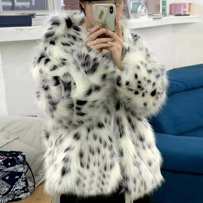 楽天市場】ヒョウ柄 レオパード柄 ファー ジャケット ファーコート