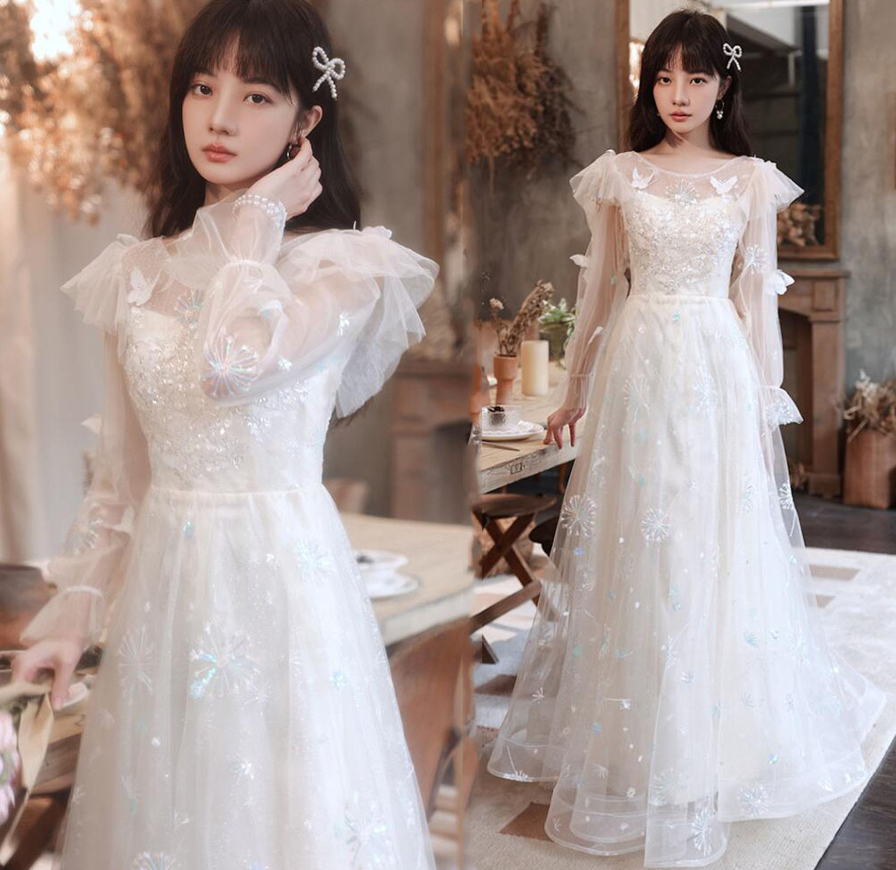 GOUDINRQC ウエディングドレス清涼感(M)大人っぽ綺麗めパーティードレス KOEISTORE パーティードレス レディース 春 夏 春夏 紺 結婚式