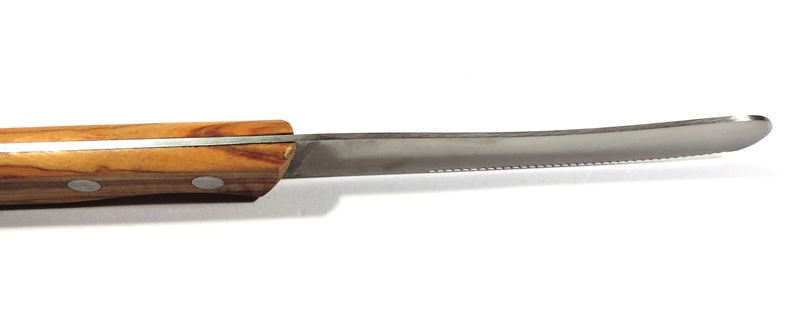 【楽天市場】ロバートクラス ゾーリンゲンオリジナル 伝統コブ型テーブルナイフ11cm「波刃」 木目が綺麗なオリーブ木ハンドル【送料無料】【税込