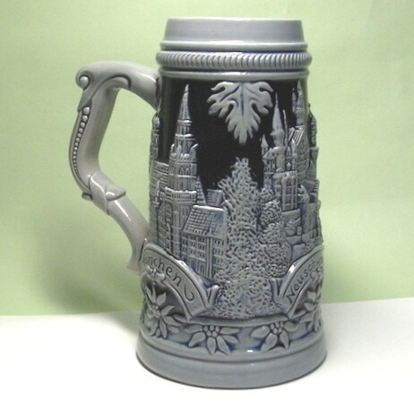 ZB ドイツビアジョッキ 500ml ロマンチック街道 ミュンヘン他２都市（ブルー） 即納！【楽ギフ_包装】｜ヨーロッパ道具金物Shop 9,471円