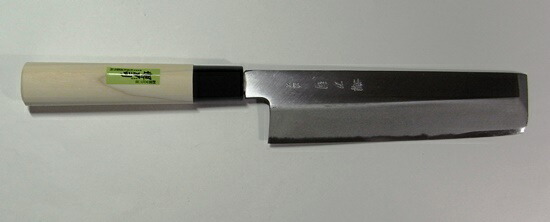 堺刀司 重光作 菜切まかない方（薄刃）18珊 【雁の使い貨物輸送無料】