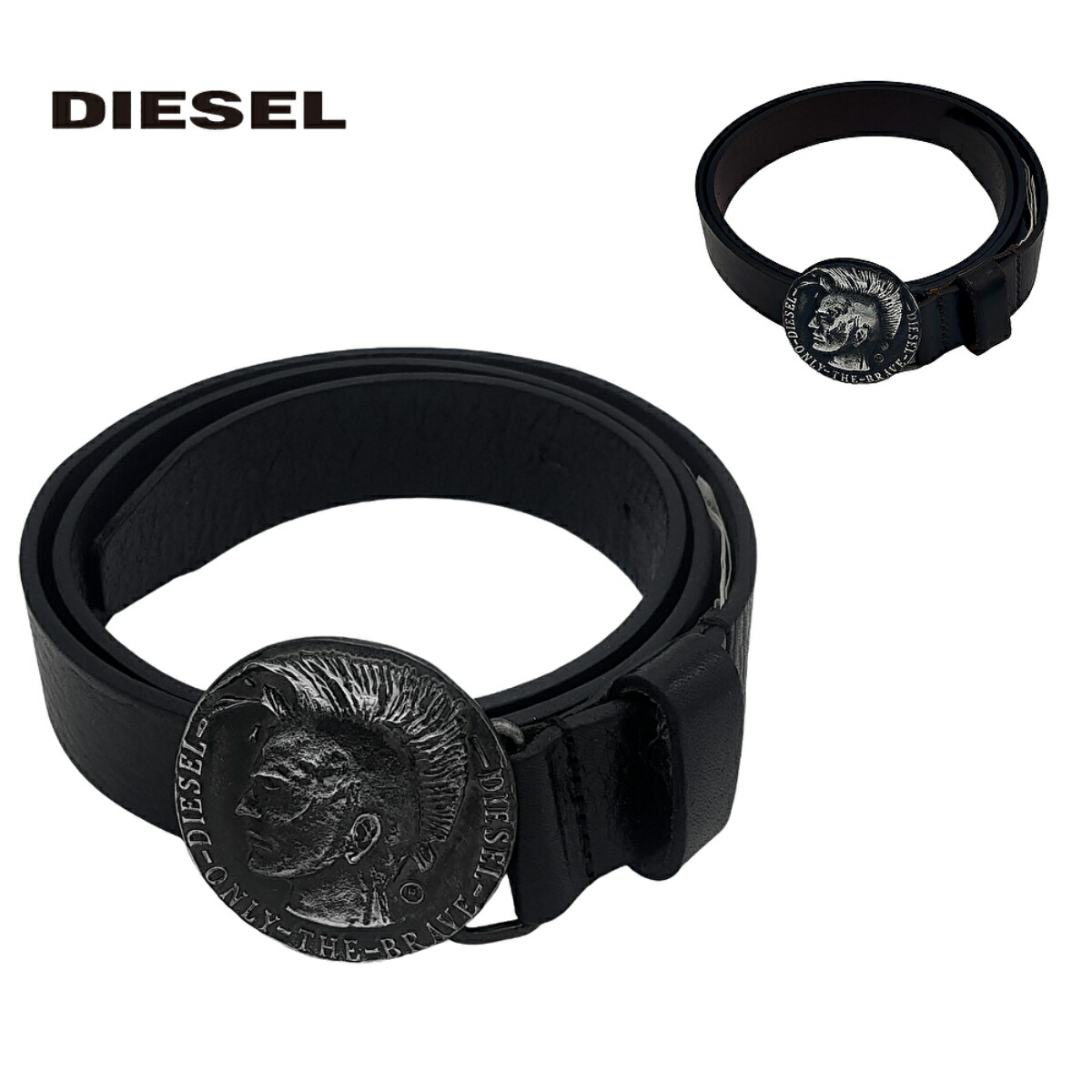 楽天市場】DIESEL ディーゼル レザー ベルト X09945 PR227 B