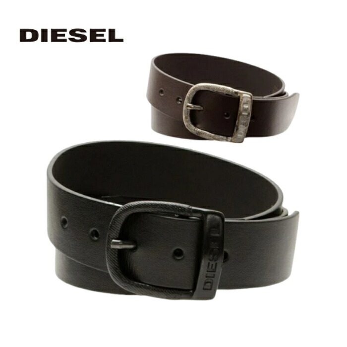 楽天市場】DIESEL ディーゼル ベルトメンズ オールブラック