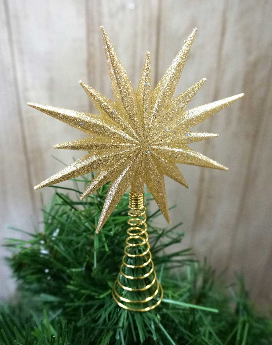 楽天市場 トップスターグリッターシャンパンゴールド クリスマスツリー トップスター クリスマス専門店 Kobe Craft