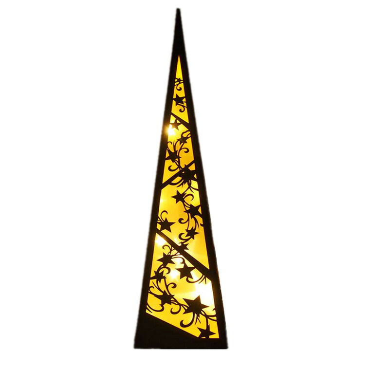 LEDウッドクリスマススタンド ブラック クリスマス おしゃれ かわいい 北欧 木製 卓上 テーブル 飾り 装飾 置物 小物 雑貨 電飾 LEDライト クリスマスツリー インテリア アンティーク