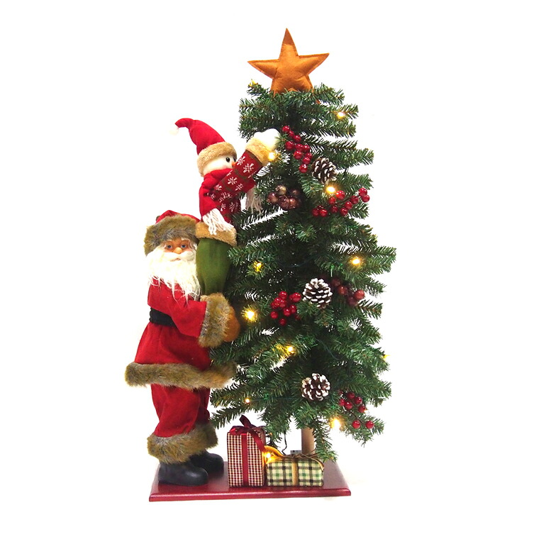 【最大500円OFFクーポン★7/19(日)20:00-7/26(日)01:59】【在庫処分お買い得】特大LEDクリスマスツリースタンド スノーマンファミリー 電飾 北欧 本格 クリスマスツリー 雑貨 玄関 北欧 インテリア 置き物 飾り 飾り付け 店舗装飾 店内 大きめ 大きい 雪だるま 電飾 光る｜クリスマス専門店　KOBE CRAFT