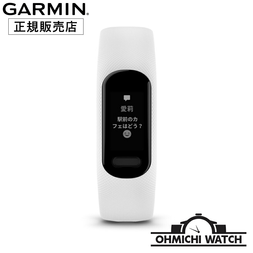 [送料無料] GARMIN ［日本正規品］ 腕時計 メンズ ウォッチ OHMICHI watch  ガーミン 防水 正規品 vivosmart 5 光学式心拍計を搭載したアクティビティトラッカー 010-02645-61