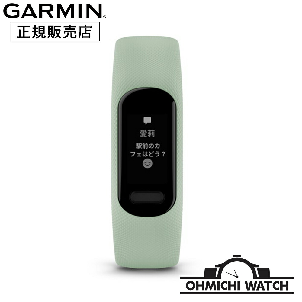 [送料無料] GARMIN ［日本正規品］ 腕時計 メンズ ウォッチ OHMICHI watch  ガーミン 防水 正規品 vivosmart 5 光学式心拍計を搭載したアクティビティトラッカー 010-02645-62