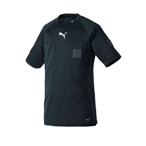 2022 プーマ 審判服 半袖レフリーシャツ プーマブラック サイズ：L PUMA PJ-705377-01-L 返品種別A 