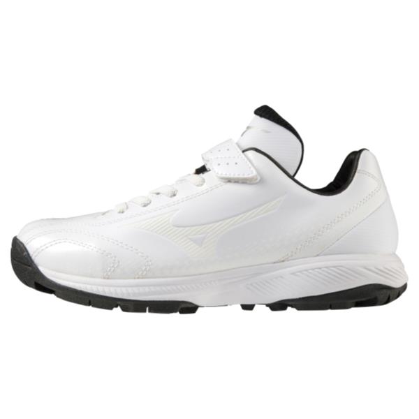 ミズノ MIZUNO ライトレボトレーナーJr.（ジュニア） ジュニア野球トレーニングシューズ 11GT2222-01(ホワイト×ホワイト)