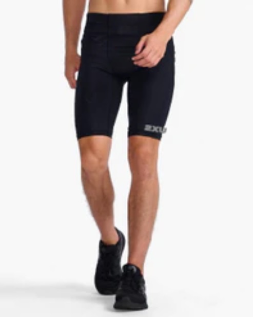 2XU ツータイムズユー メンズ ともし火機敏さMCS幽客 レースコンプショート はだ着御召しもの MA7235B-BLKSRF(Black/Silver Reflective)