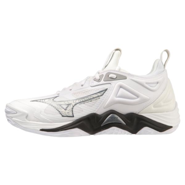 ミズノ MIZUNO ウエーブモーメンタム 3[ユニセックス] バレーボールシューズ V1GA2312-51(ホワイト×グレー×ブラック) バレーシューズ
