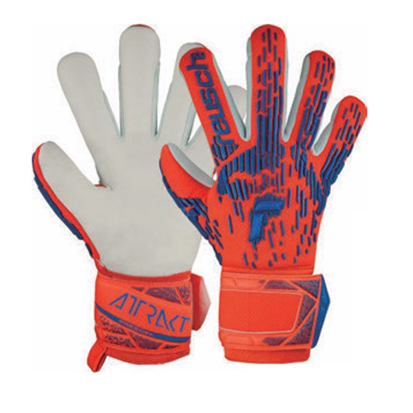 ロイシュ REUSCH アトラクト フリーゲル シルバー キーパーグローブ 5460235-2210(ハイパーオレンジ/エレクトリックブルー)