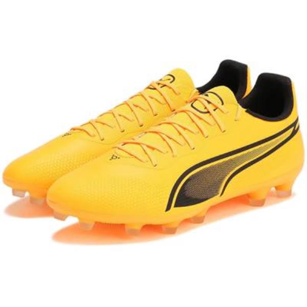 プーマ PUMA キング プロ HG サッカースパイク 107567-04(サンストリーム/プーマブラック/サンセットグロー)