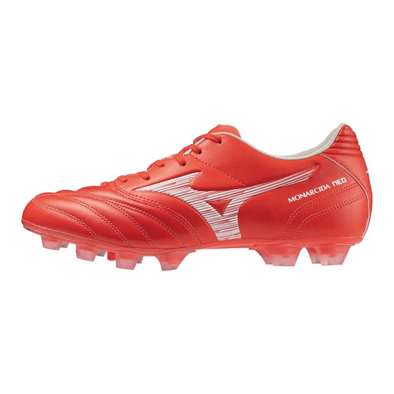 ミズノ MIZUNO モナルシーダNEO III SW KL[ユニセックス] サッカースパイク P1GA2427-60(レッド×ホワイト)