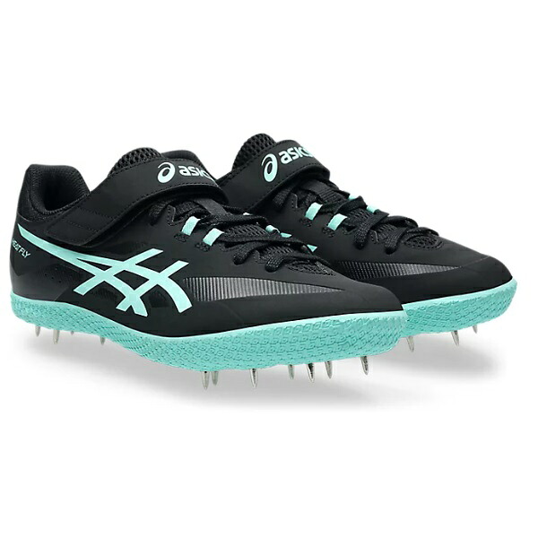 アシックス asics HEAT FLY 2 陸上スパイク 1093A249-001(Black/Illuminate Mint)