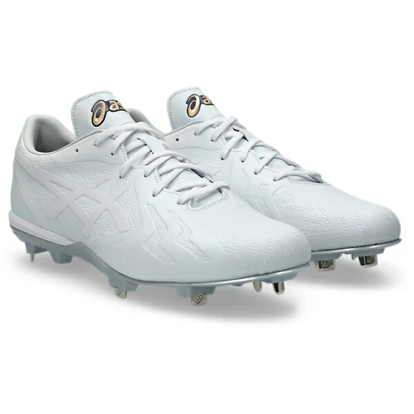 アシックス asics GOLDSTAGE I-PRO FORCESPEED WIDE 野球スパイク 1121A074-110(ホワイト/ホワイト)