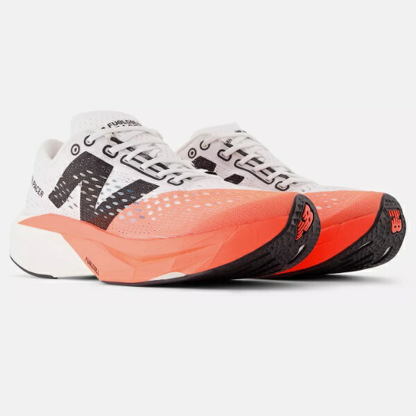 ニューバランス New Balance FuelCell SuperComp Pacerv2 レディースランニングシューズ WFCRRCU2B(ホワイト/レッド)