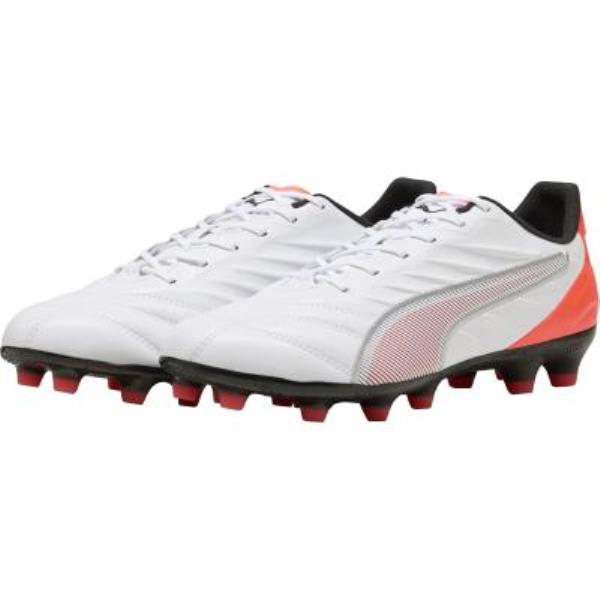 ピューマ PUMA 第一人者 労働者階級 HG/AG 蹴球スパイク 10882901(プーマホワイト/プーマシルバー/グローウィンレッド)