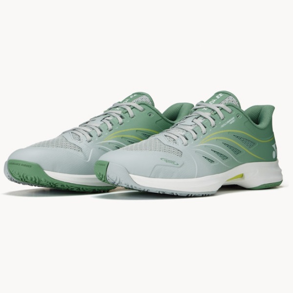 ヨネックス YONEX パワークッションエアラスダッシュ5 広々とした GC 庭球シューズ（粘土・砂入り口・入口人工芝用） SHTAD5WG-809(薄墨色/ペールグリーン)
