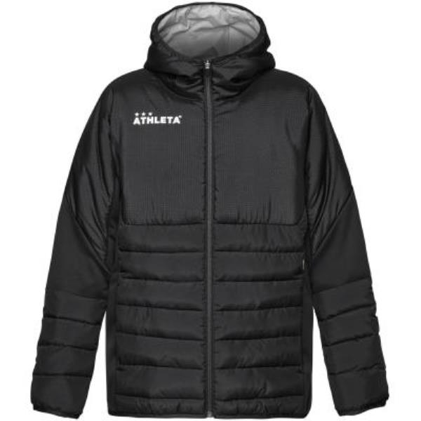 アスレタ ATHLETA 中綿ウォームジャケット25f サッカーウォームアップジャケット 04165N-BLK(ブラック)｜オオミヤスポーツ　店