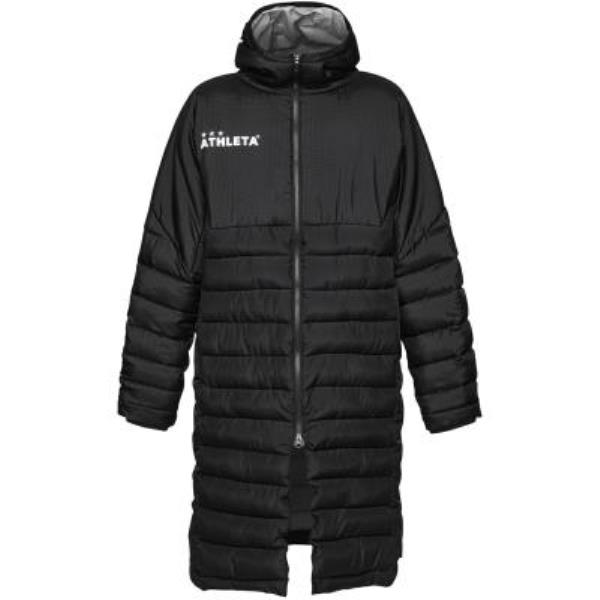 アスレタ ATHLETA Jr ベンチコート25f ジュニアサッカーウォームアップジャケット 04167NJ-BLK(ブラック)