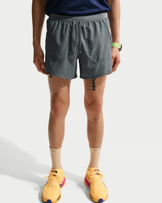 ナイキ Nike DF STRIDE 5IN BF ショート (インナー付き) ランニングパンツ IF2039-084(スモークグレー)