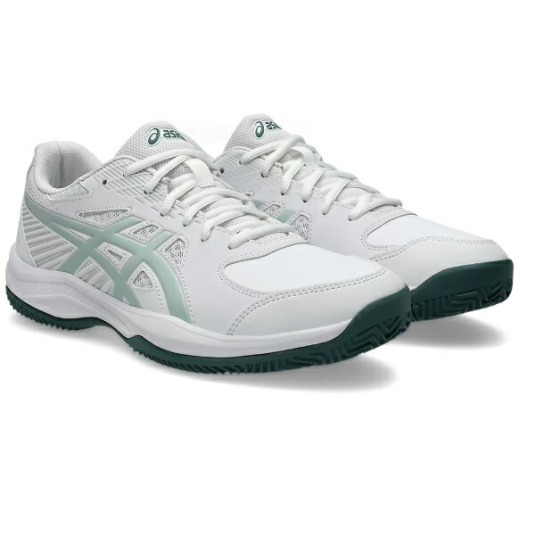 アシックス asics COURT SLIDE 4 CLAY/OC（オムニ・クレー） テニスシューズ 1041A491-102(White/Cold Moss)