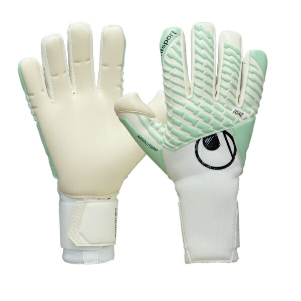 ウールシュポルト uhlsport ファングマシーネ アブソルートグリップ タイト ハーフネガティブ キーパーグローブ 1011398-01(ホワイト×ミント×ブラック)